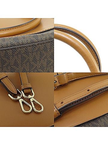 Michael Kors Brown Canvas Tote Bag (view 2)