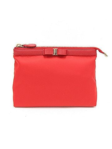 Salvatore Ferragamo Vara Red Synthetic Clutch Bag (view 1)