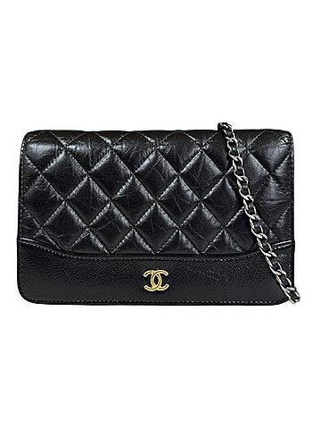 Chanel Gabrielle Black Leather Wallet (view 1)