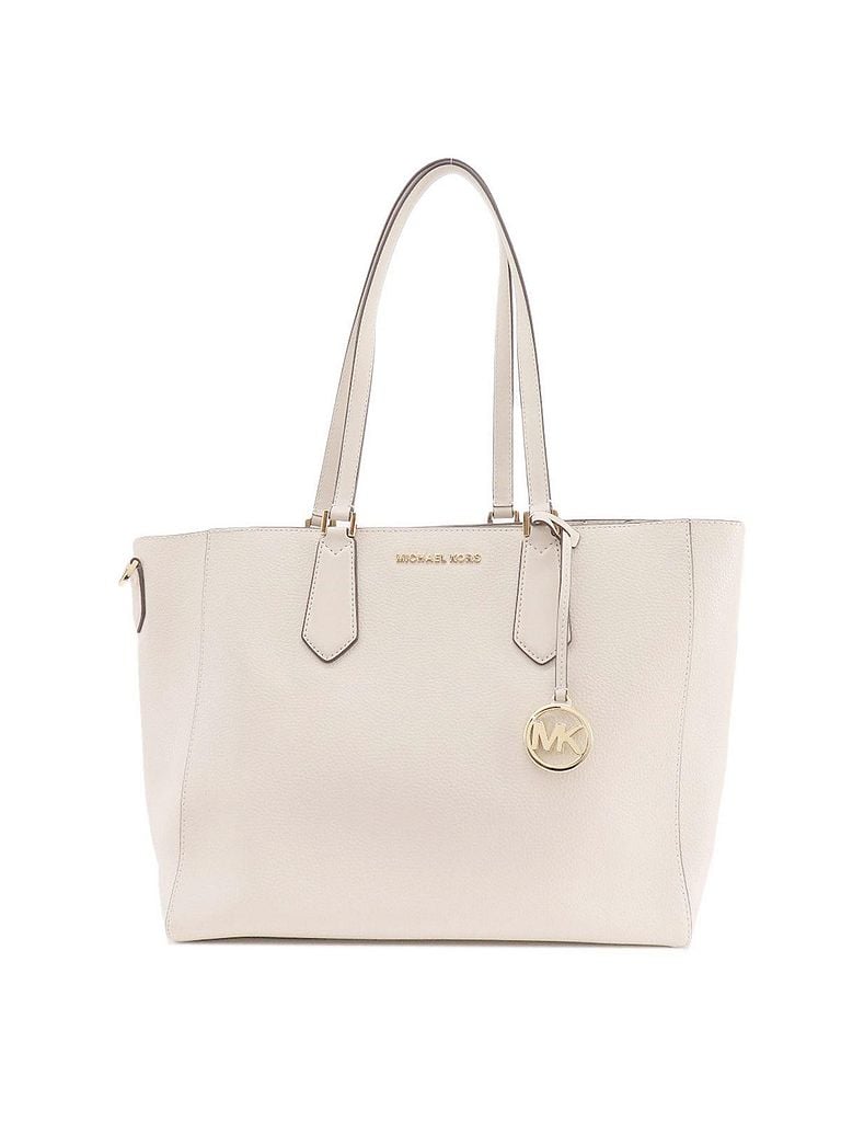 Michael Kors 100% Leather Solid White Kimberly White Leather Tote Bag One size - photo 1