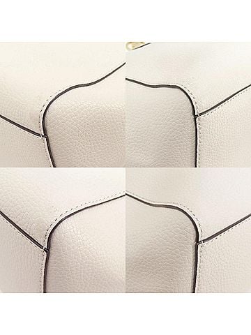 Michael Kors Kimberly White Leather Tote Bag (view 2)
