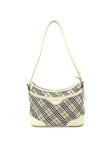 Burberry Nova Check Beige Canvas Shoulder Bag (view 1)