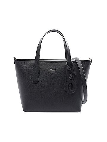 FURLA Black Leather Tote Bag (view 1)