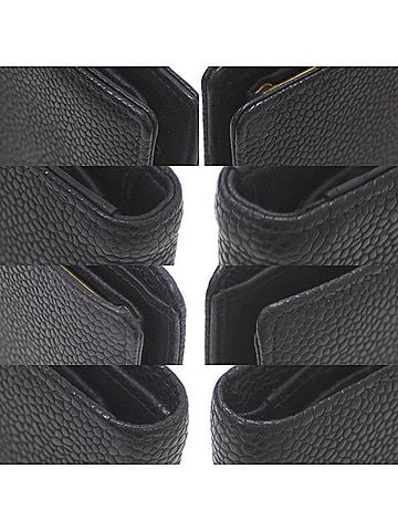 Chanel Coco Mark Black Leather Wallet (view 2)