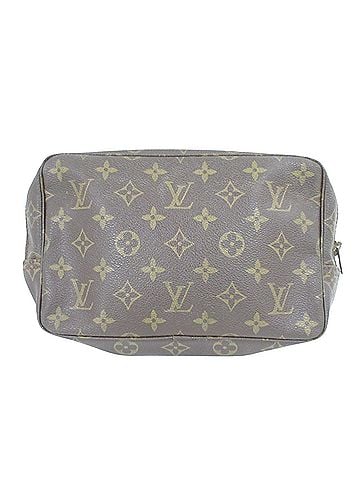 Louis Vuitton Brown Canvas Clutch Bag (view 1)