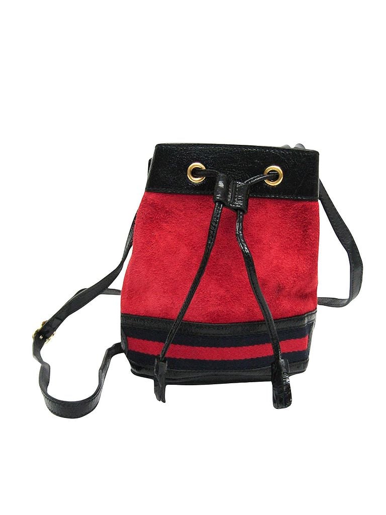 Gucci 100% Suede Solid Red Ophidia Red Suede Shoulder Bag One size - photo 1