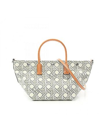 Tory Burch Beige Canvas Tote Bag (view 1)