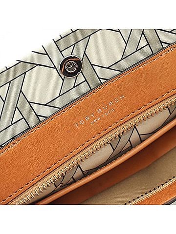 Tory Burch Beige Canvas Tote Bag (view 2)