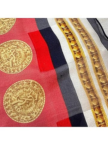 Saint Laurent Red Cotton Scarf (view 2)