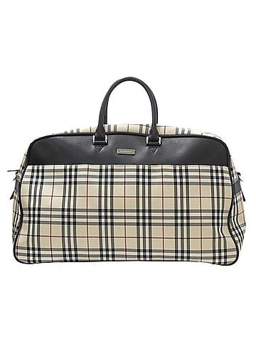 Burberry Nova Check Beige Canvas Travel Bag (view 1)
