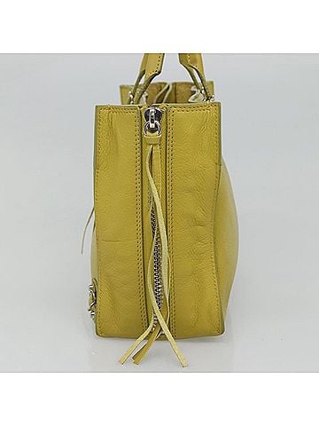 Balenciaga Papier Yellow Leather Tote Bag (view 2)