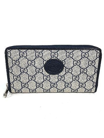 Gucci Gg Supreme Navy Canvas Wallet (view 1)