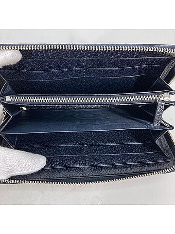 Gucci Gg Supreme Navy Canvas Wallet (view 2)
