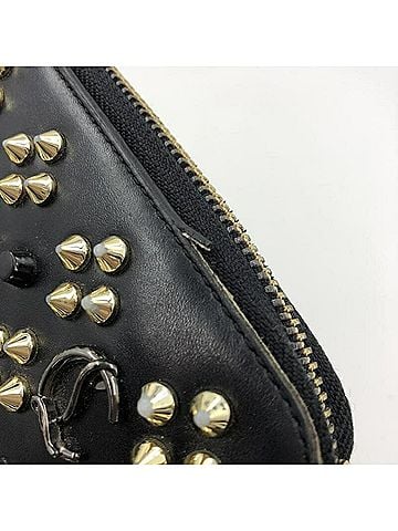 Christian Louboutin Panettone Black Leather Wallet (view 2)