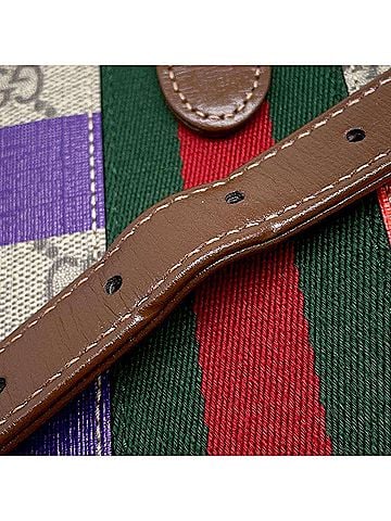 Gucci Jackie Multicolour Canvas Shopper Bag (view 2)