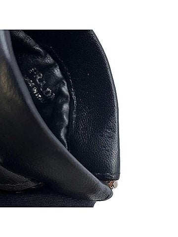 Prada Saffiano Black Leather Clutch Bag (view 2)