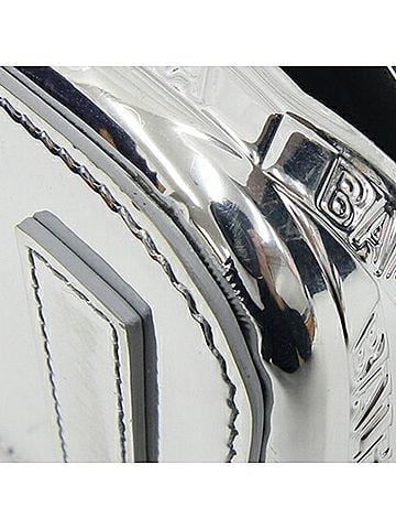 Balenciaga Basket Silver Patent Leather Handbag (view 2)