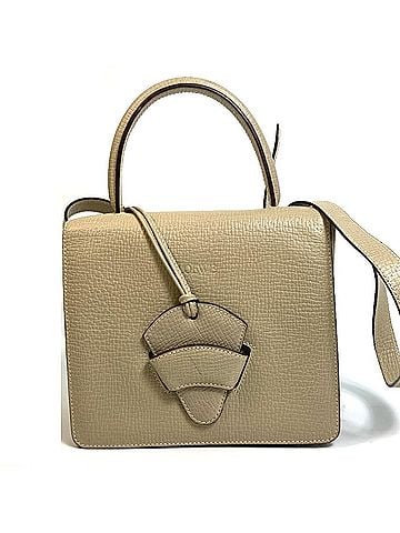 Loewe Barcelona Beige Leather Handbag (view 1)