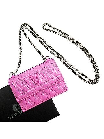 Versace Pink Patent Leather Wallet (view 1)