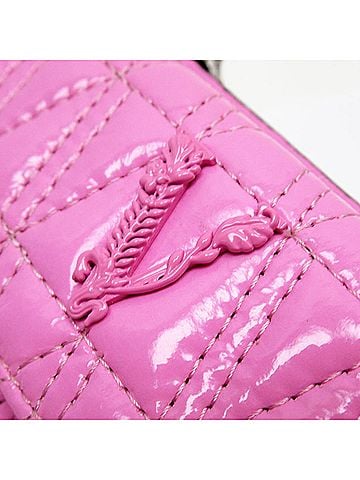 Versace Pink Patent Leather Wallet (view 2)