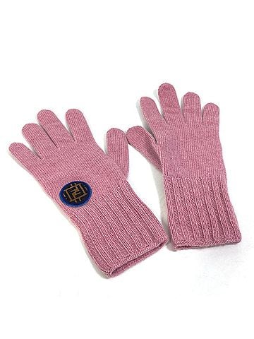 Fendi Pink Wool Gloves (view 1)