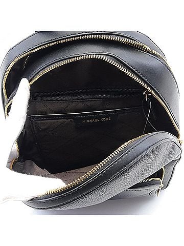 Michael Kors Black Leather Backpack Bag (view 2)