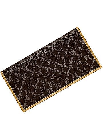 Céline Macadam Brown Canvas Wallet (view 1)