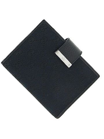 Gucci Couverture Agenda Black Canvas Wallet (view 1)