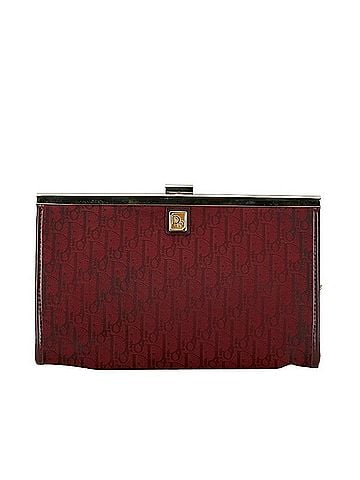 Dior Trotter Red Canvas Clutch Bag (view 1)