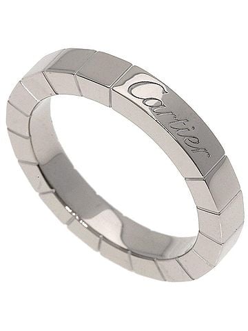 Cartier Lanière Silver White Gold Ring Jewelry (view 1)