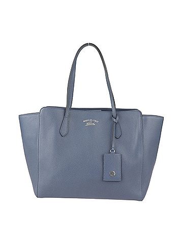 Gucci Swing Navy Leather Tote Bag (view 1)