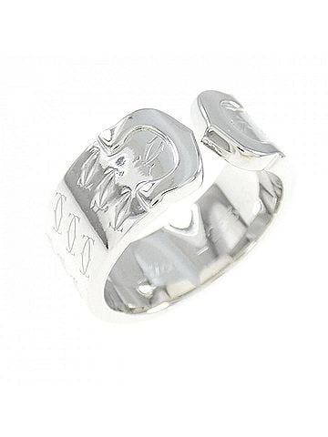 Cartier C2 Silver White Gold Ring Jewelry (view 1)