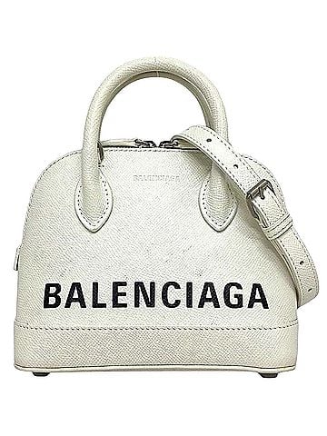 Balenciaga Ville Top Handle White Leather Handbag (view 1)