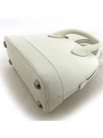 Balenciaga Ville Top Handle White Leather Handbag (view 2)