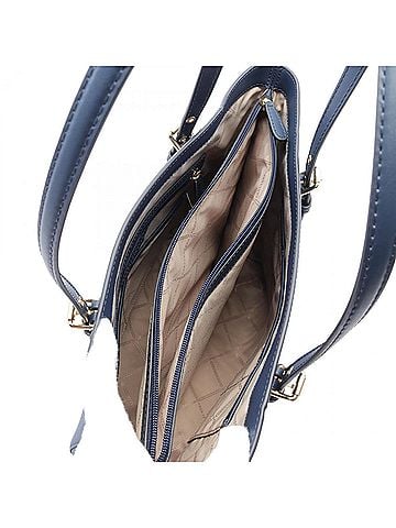 Michael Kors Voyager Navy Leather Tote Bag (view 2)