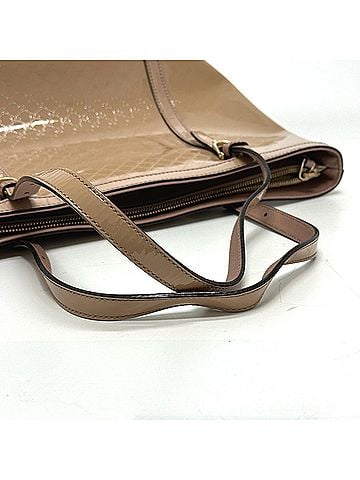 Gucci Micro ssima Beige Patent Leather Tote Bag (view 2)