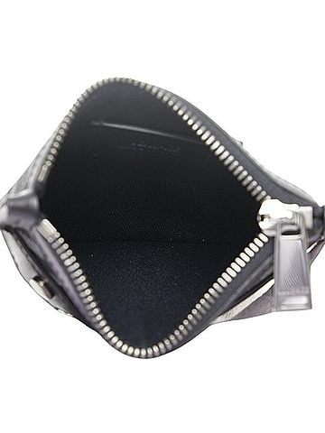 Versace La Greca Black Leather Clutch Bag (view 2)