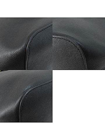 Michael Kors Jet Set Black Leather Tote Bag (view 2)
