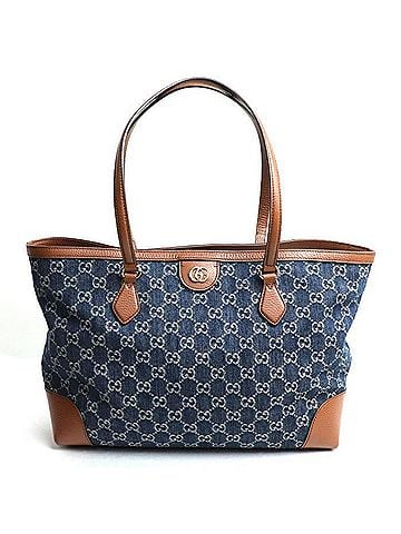 Gucci Gg Denim Navy Denim - Jeans Tote Bag (view 1)