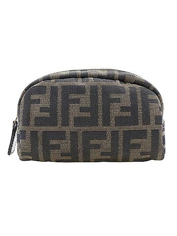 Fendi Zucca Brown Canvas Clutch Bag (view 1)