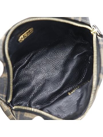 Fendi Zucca Brown Canvas Clutch Bag (view 2)