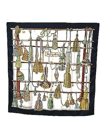 Hermès Carré 90 Navy Silk Scarf (view 1)