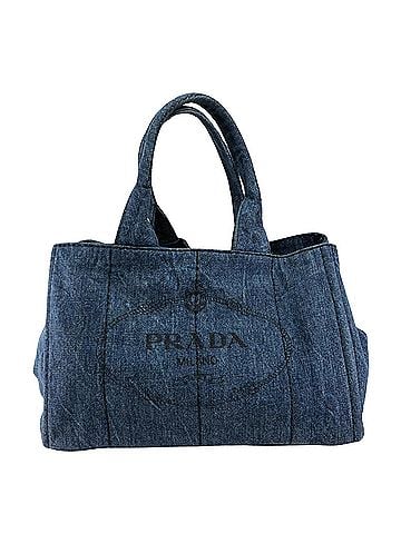 Prada Canapa Blue Denim - Jeans Tote Bag (view 1)