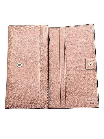 Gucci Interlocking G Pink Leather Wallet (view 2)