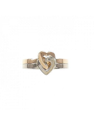 Cartier 2C Heart Gold Rose Gold Ring Jewelry (view 2)