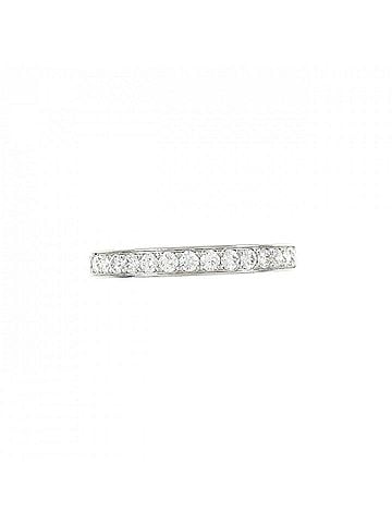 Cartier Eternity Silver Platinum Ring Jewelry (view 2)