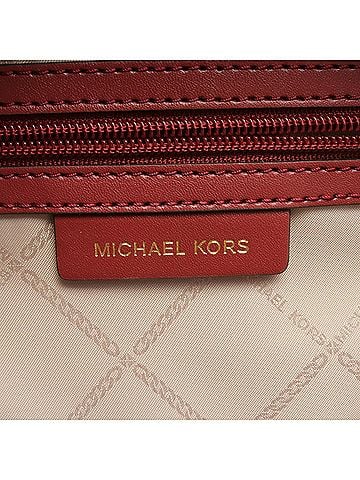 Michael Kors Brooklyn Burgundy Synthetic Backpack Bag (view 2)