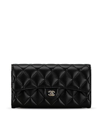 Chanel Timeless Black Leather Wallet (view 1)