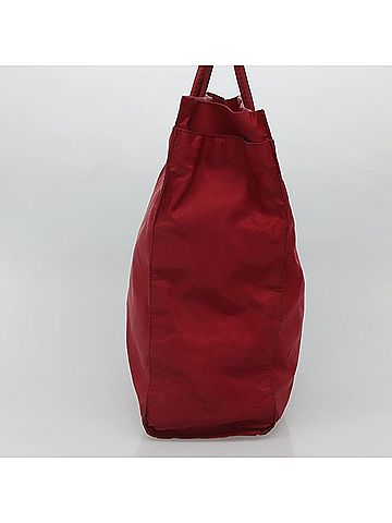 Prada Tessuto Red Synthetic Tote Bag (view 2)