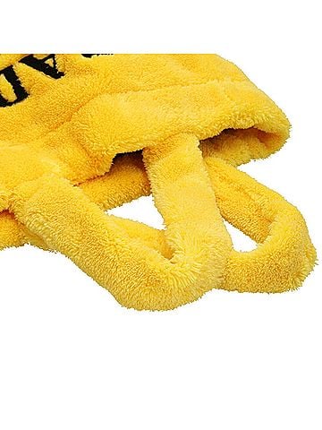 Prada Terry Yellow Faux Fur Tote Bag (view 2)